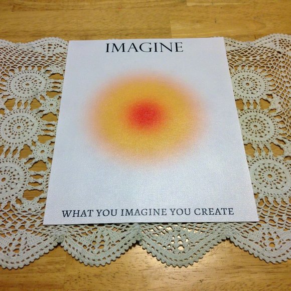Positive Vibes aura prints on synthetic canvas feel fabric - Picture 3 of 9